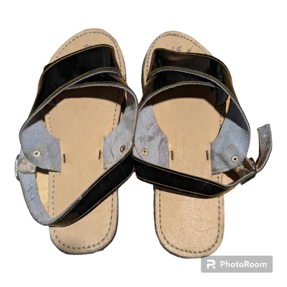 Black Mexican Sandals Size 9.5